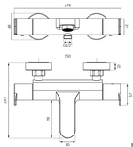 Sonas Urban Thermostatic Bath Shower Mixer