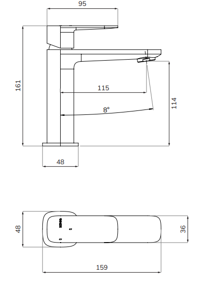 Sonas Inez Basin Mixer
