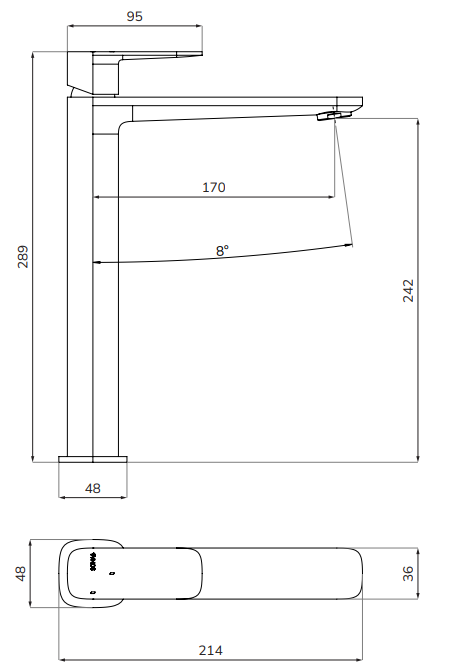 Sonas Inez Freestanding Basin Mixer