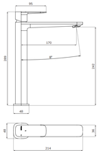 Sonas Inez Freestanding Basin Mixer