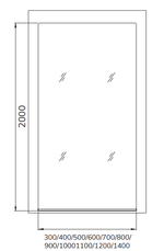Sonas ASPECT 8mm Wetroom Panel