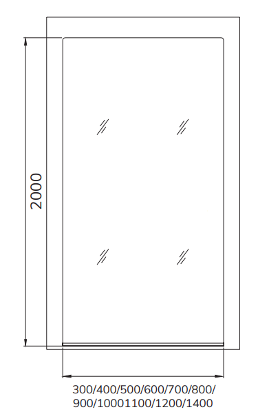 Sonas ASPECT 8mm Wetroom Panel