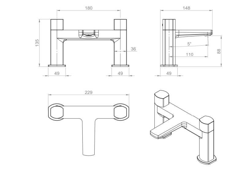 Sonas Luta Bath Filler