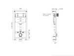 SONAS 1160mm Universal Frame & Cistern for Wall Hung WC