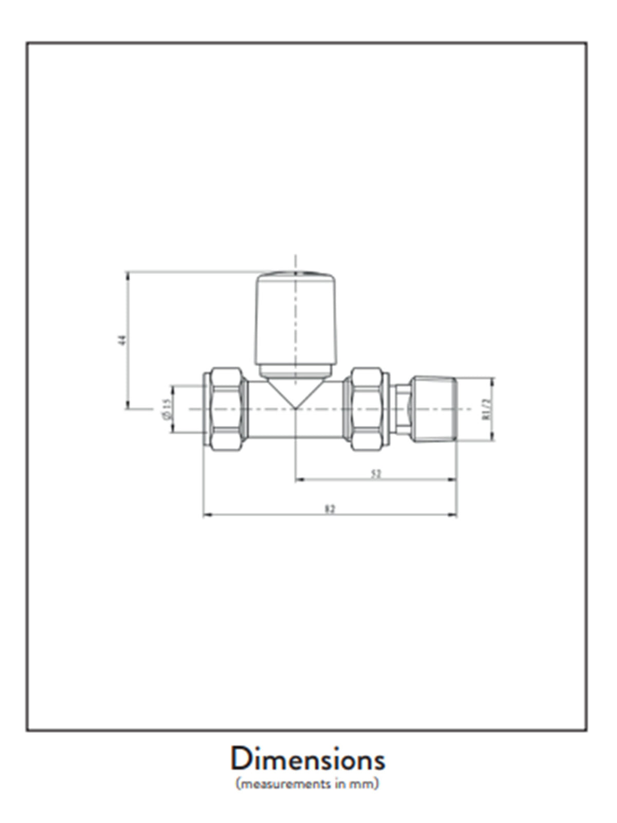 GIAVANI Straight Chrome Towel Rail Valves (pair)
