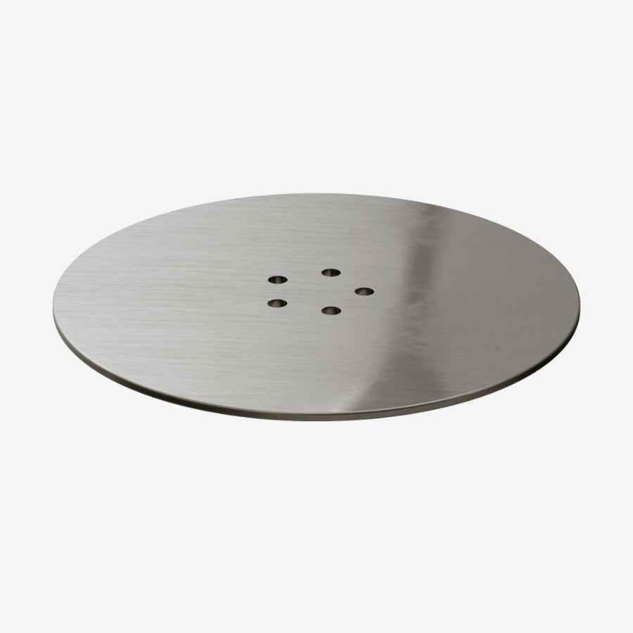 Viva Shower Trap Cover Brushed Nickel