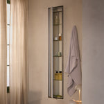 HiB Vanquish LED Illuminated Recessed Bathroom Cabinet 300mm x 1700mm