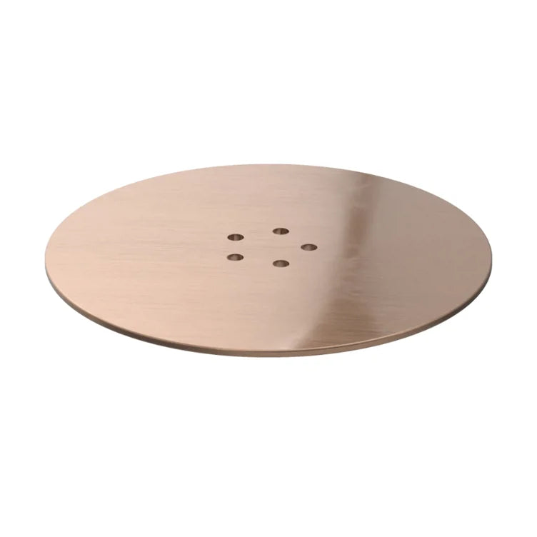 Viva Shower Trap Cover Brushed Copper