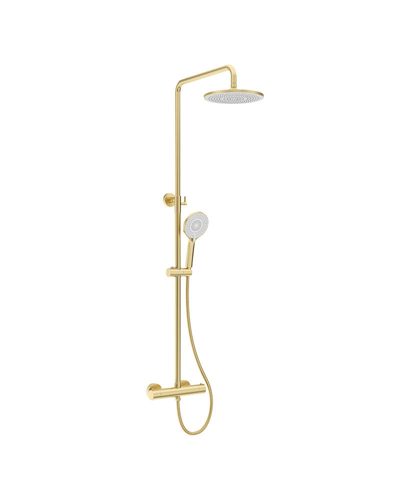 Sonas - Alita Rain Thermostatic Shower Kit Brushed Gold