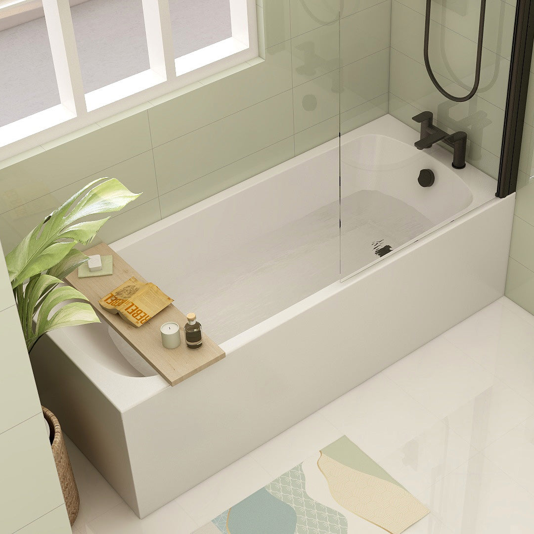 IMEX Croma 1675mm x 700mm Premiercast Reinforced Single Ended Bath
