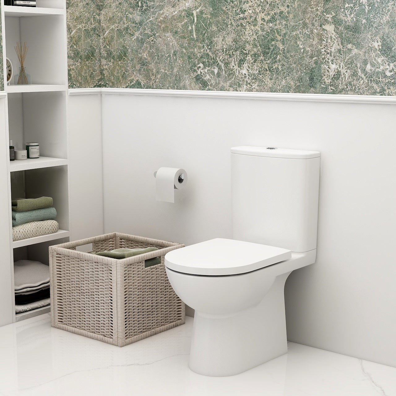 IMEX Croma Rimless Short Projection Skirted Toilet with Soft Close Seat