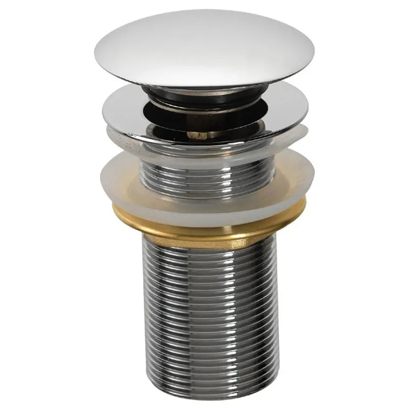 Imex - Solid Brass Deluxe Unslotted Basin Clicker Waste