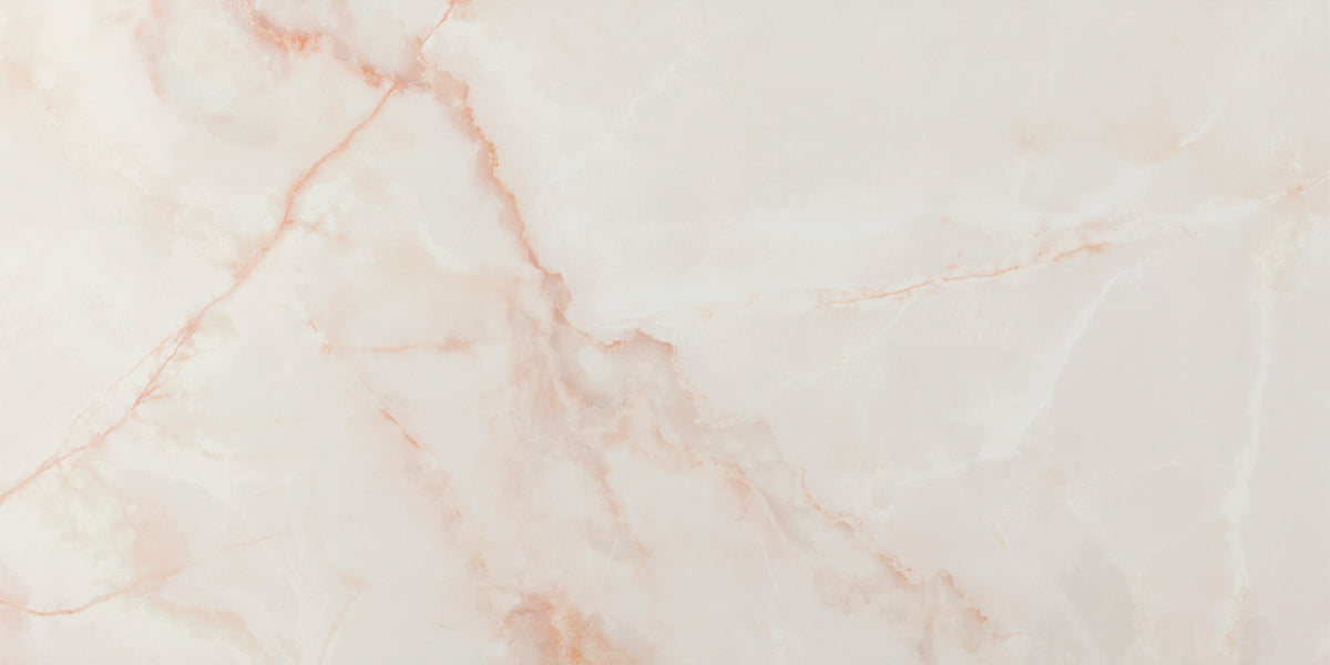 Lux Noor Polished Glazed Porcelain Wall & Floor Tile 60x120 Peach