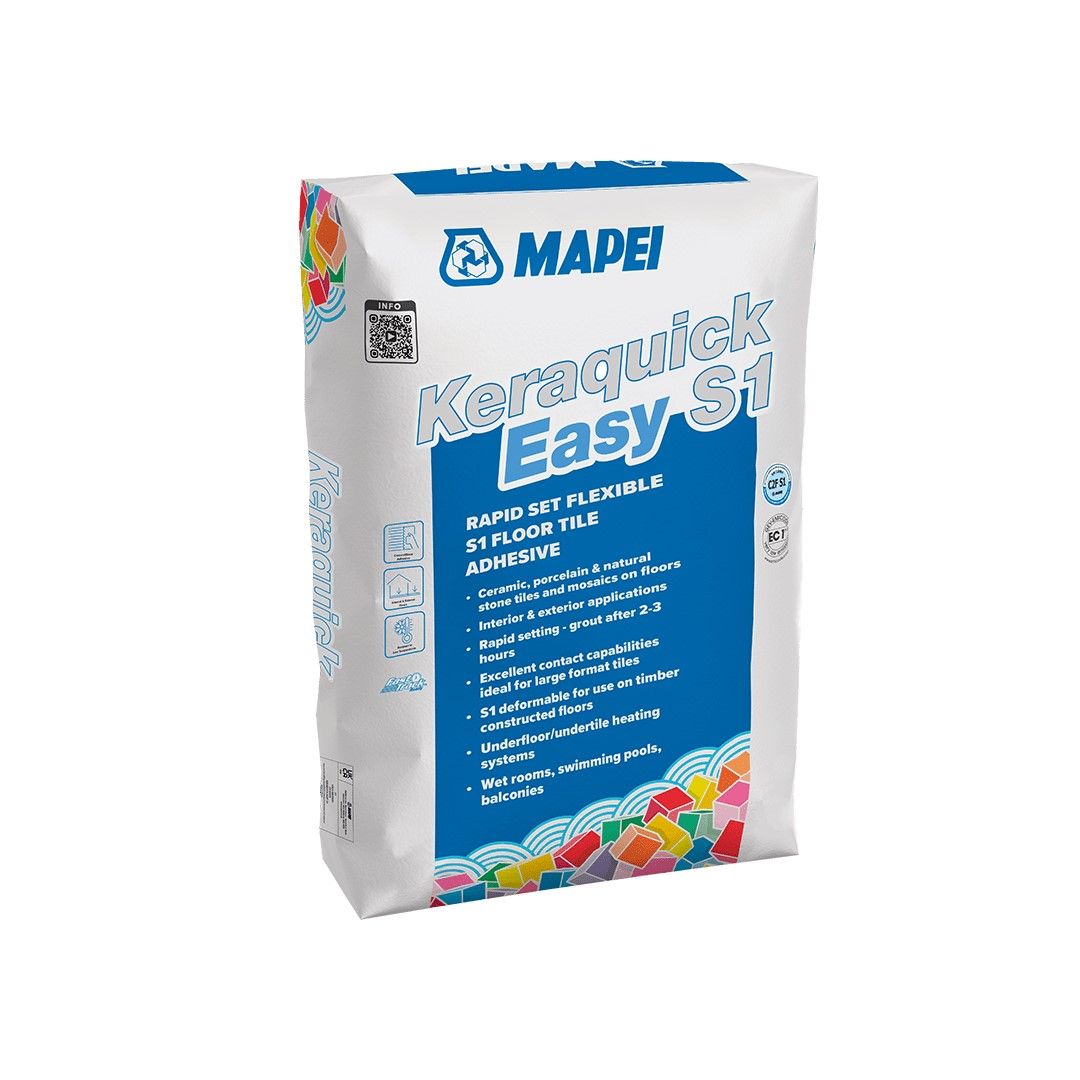 Mapei - Keraquick Easy S1 Rapid Set Tile Adhesive Grey 20kg