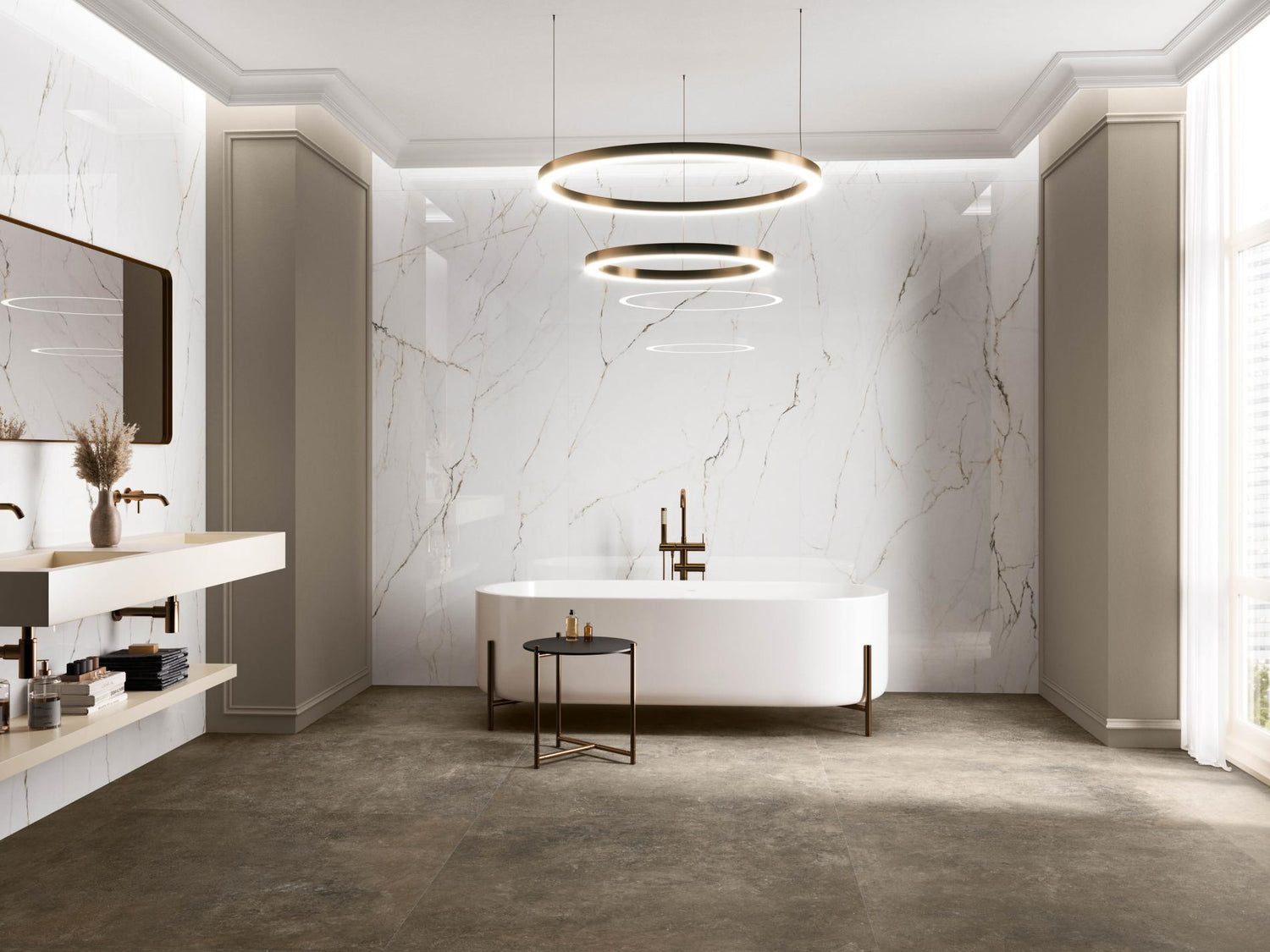 Torano Darado Polished Glazed Porcelain Wall & Floor Tile 30x60 - per m2 £36