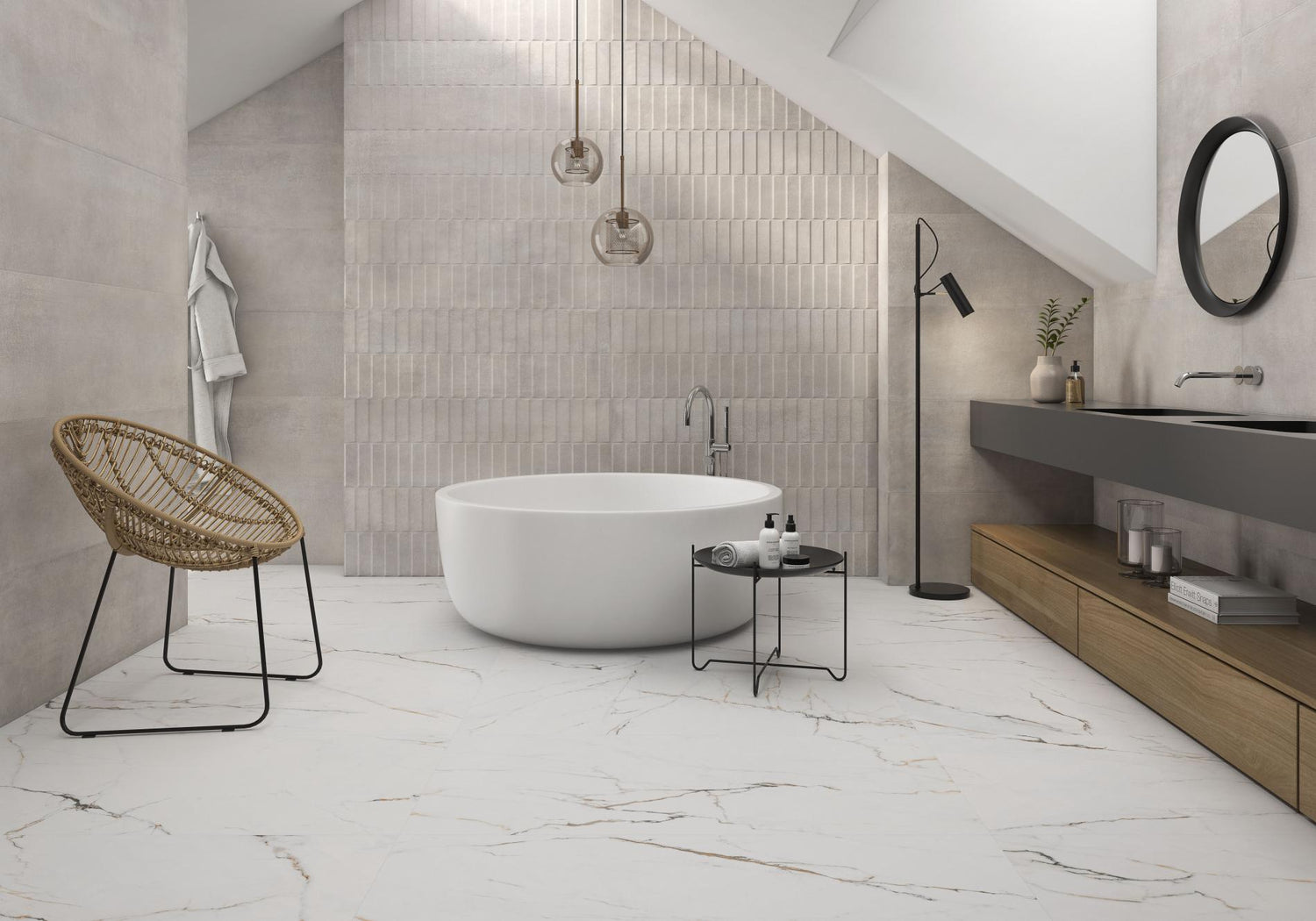 Torano Darado Polished Glazed Porcelain Wall & Floor Tile 120x120