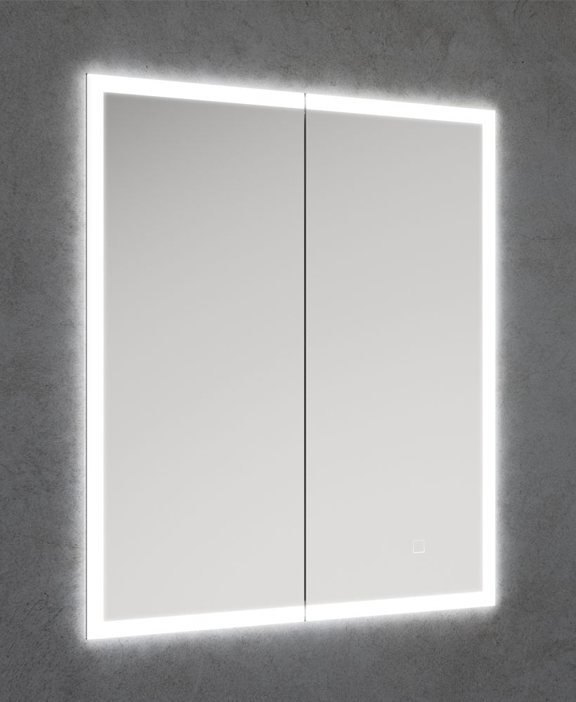 Sonas Sansa 600x700mm Recessed Illuminated Mirror Cabinet