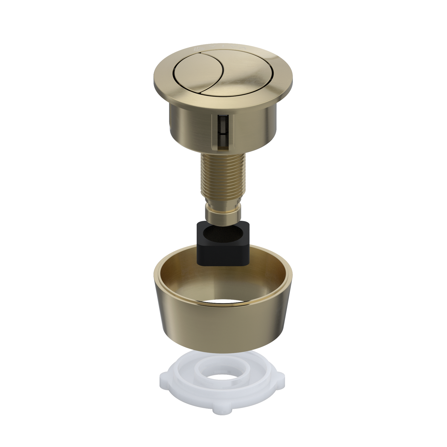 Viva - Brushed Brass Uni-Button for Skylo Valves