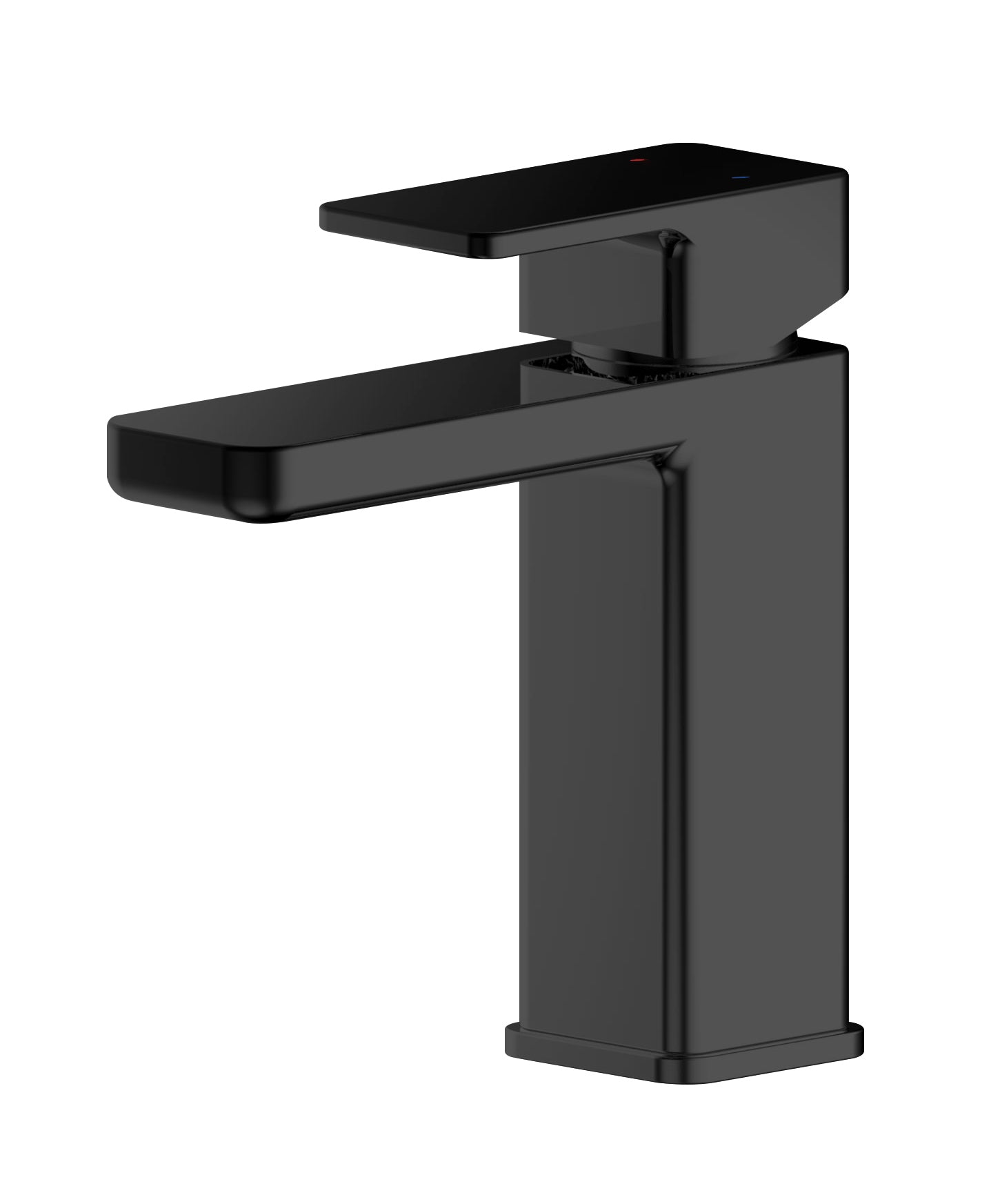 Castillo - Windon Mono Basin Mixer With Push Button Waste (Matt Black)