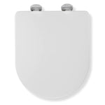 Croydex Eyre Flexi-Fix™ D-Shaped Soft-Close Toilet Seat – White
