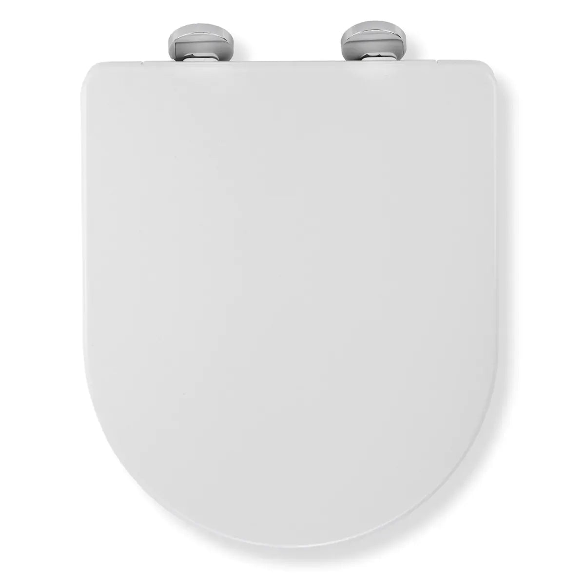 Croydex Eyre Flexi-Fix™ D-Shaped Soft-Close Toilet Seat – White