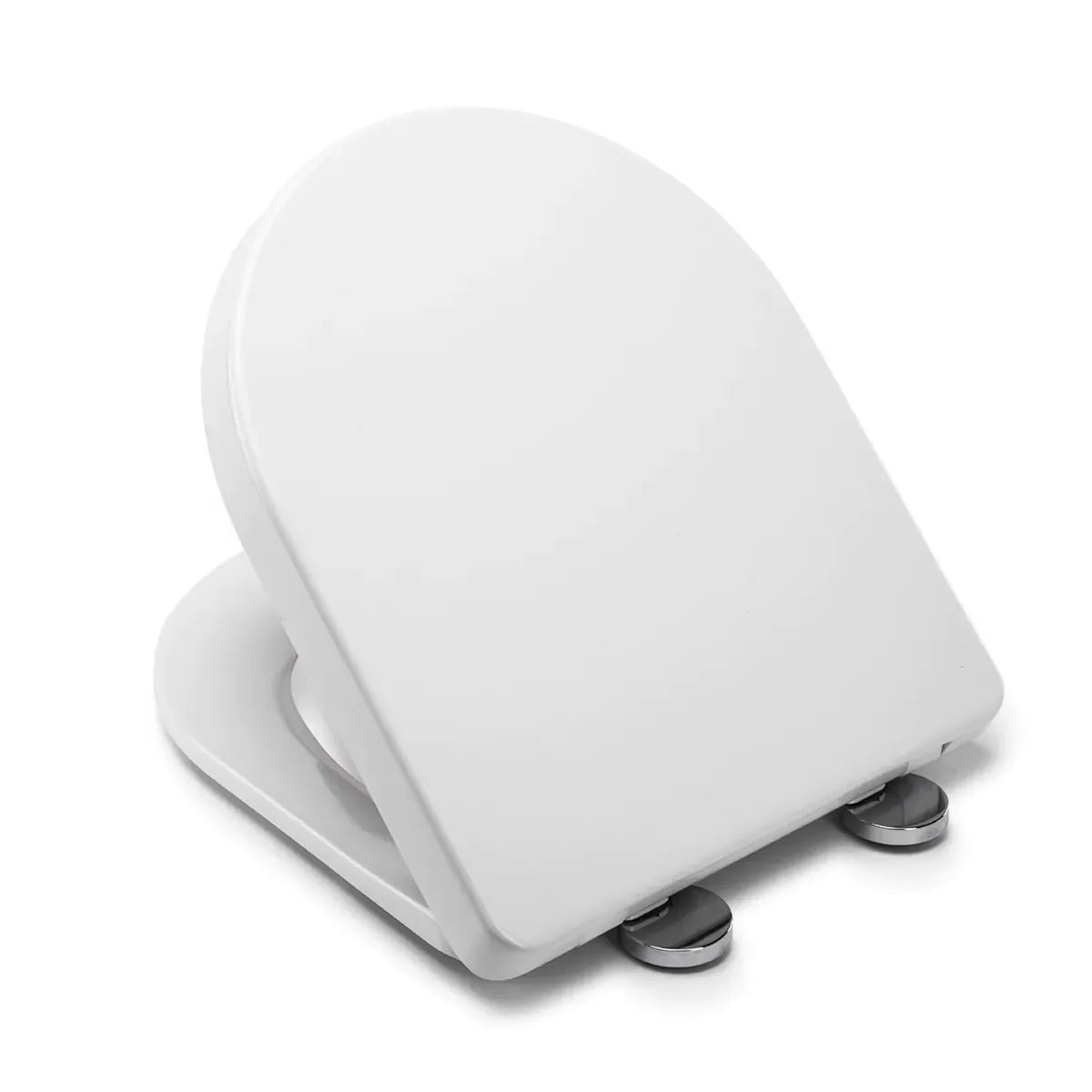 Croydex Eyre Flexi-Fix™ D-Shaped Soft-Close Toilet Seat – White