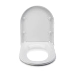 Croydex Eyre Flexi-Fix™ D-Shaped Soft-Close Toilet Seat – White