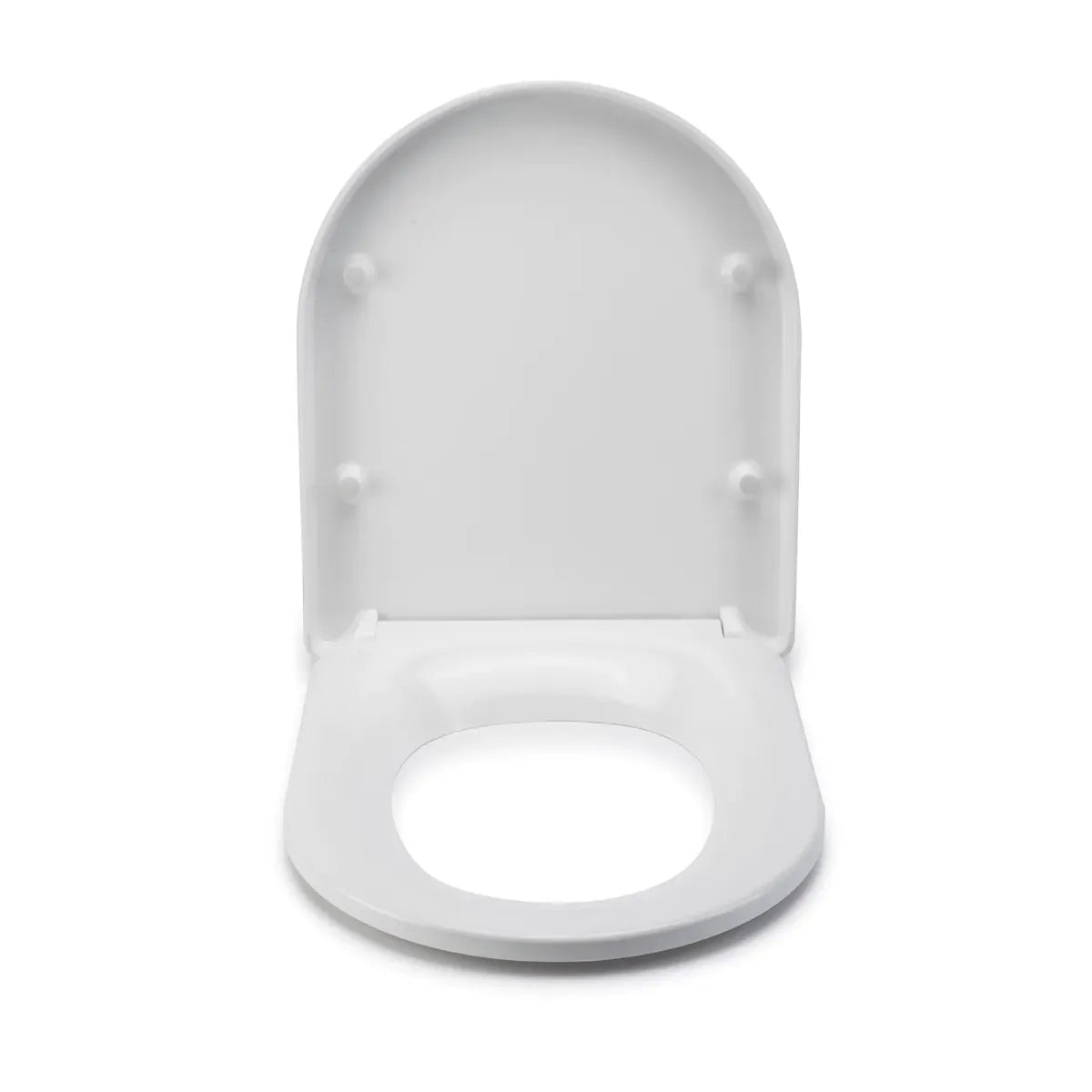 Croydex Eyre Flexi-Fix™ D-Shaped Soft-Close Toilet Seat – White