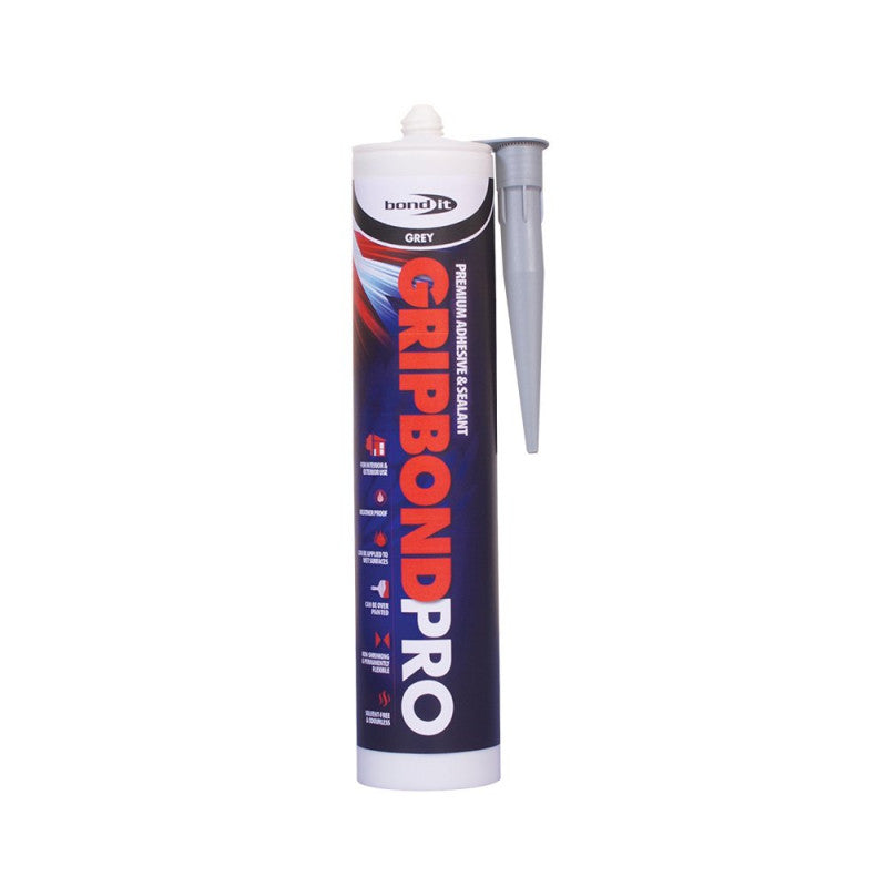 Bond It - Gripbond Pro Grey Hybrid Sealant and Adhesive