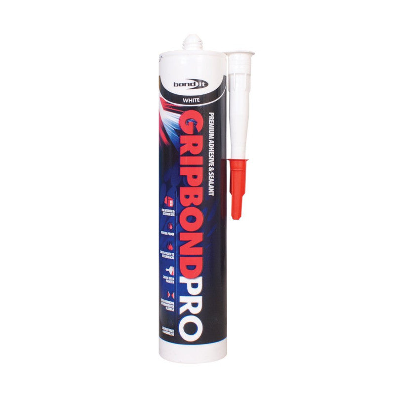 Bond It - Gripbond Pro White Hybrid Sealant and Adhesive