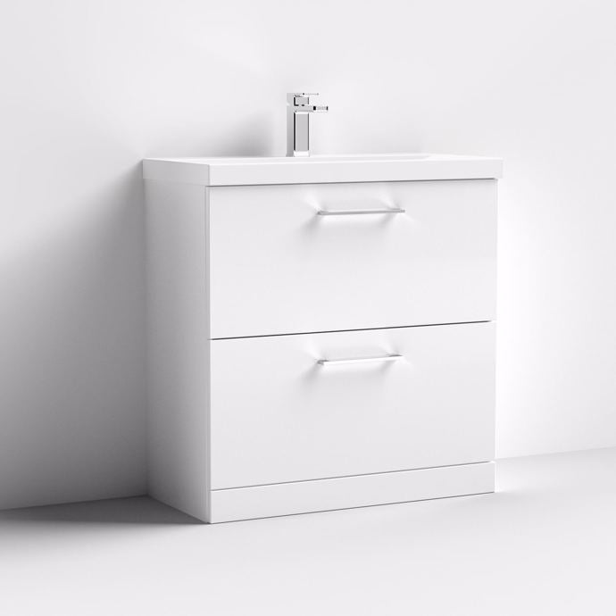 Chester 800MM Floor Standing 2 Drawer Vanity Unit