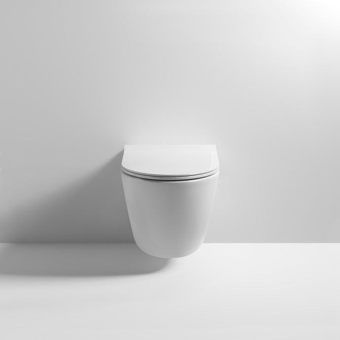 Toledo Rimless Wall Hung Pan And Seat