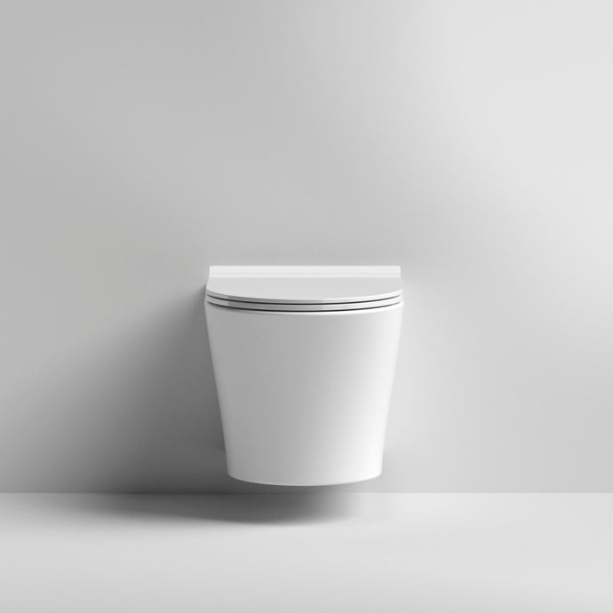 Toledo Rimless Wall Hung Pan And Seat