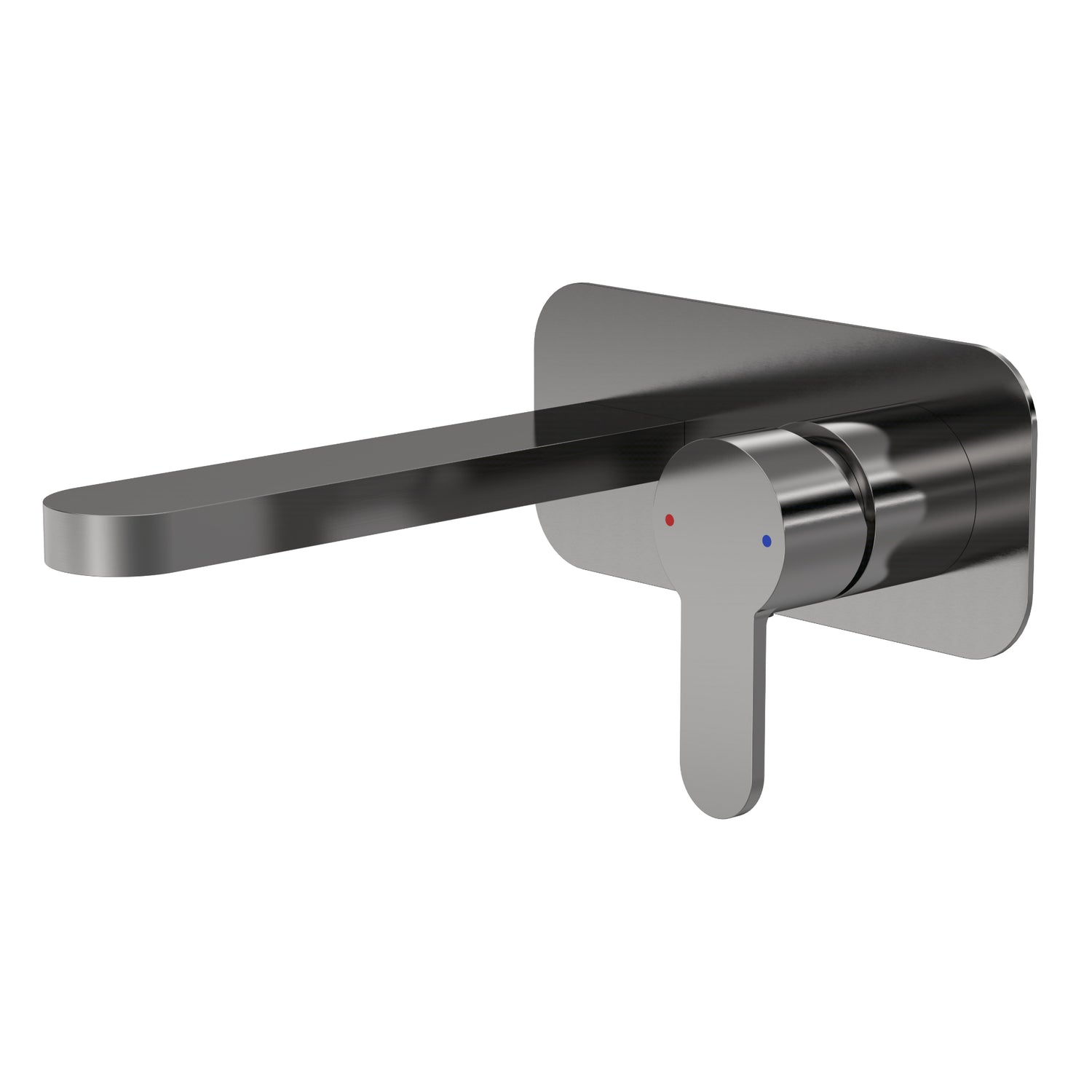 Arvan Wall Mounted Basin Mixer Brushed Gun Metal