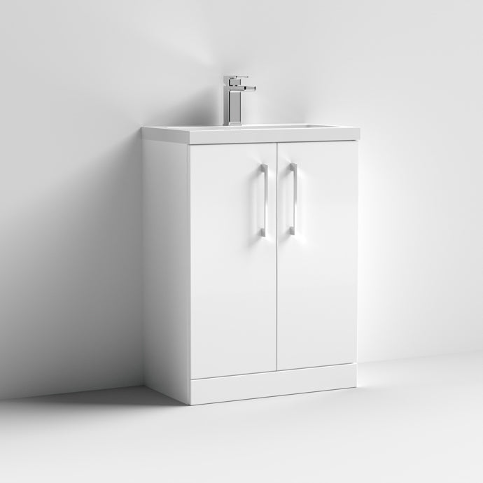 Chester 600MM Floor Standing Vanity Unit In White