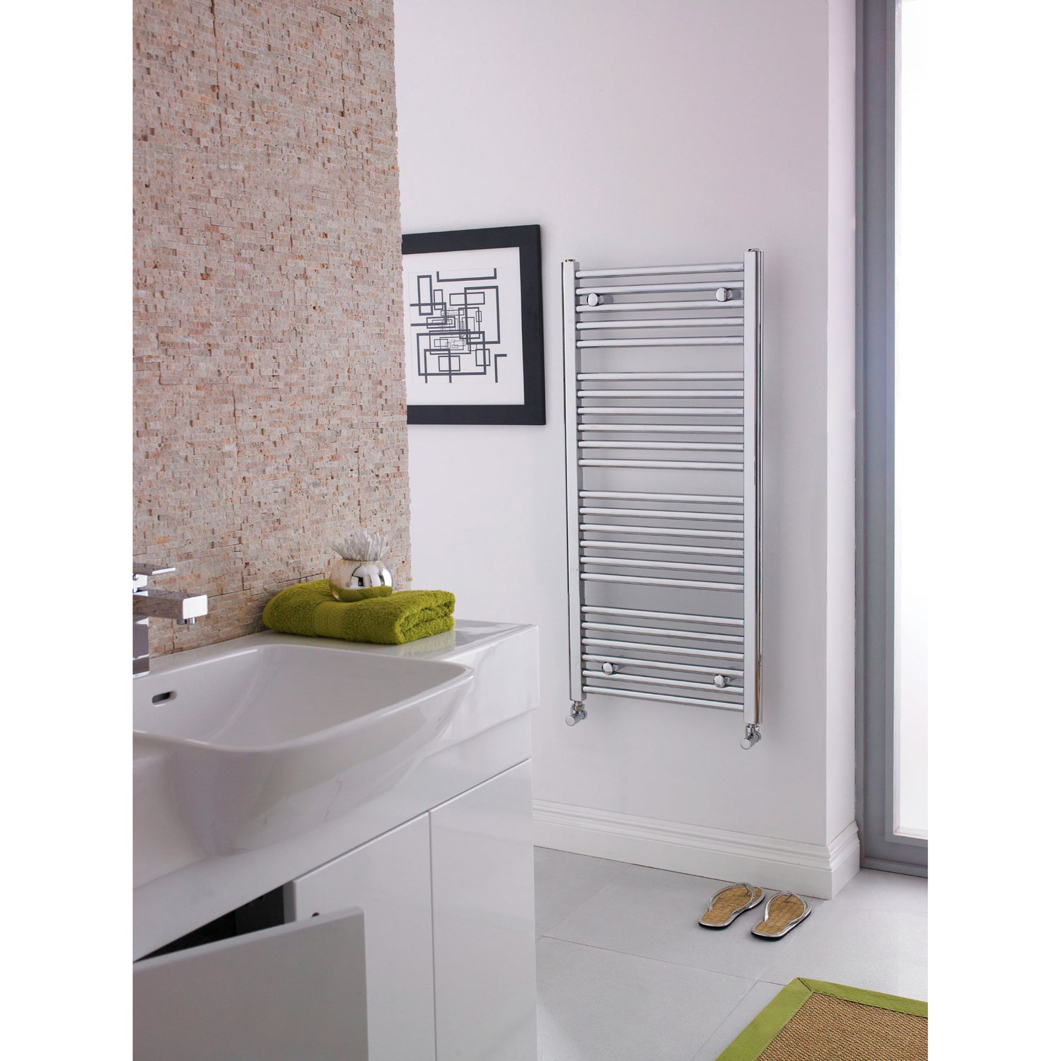 Bridge Straight Heated Towel Rail